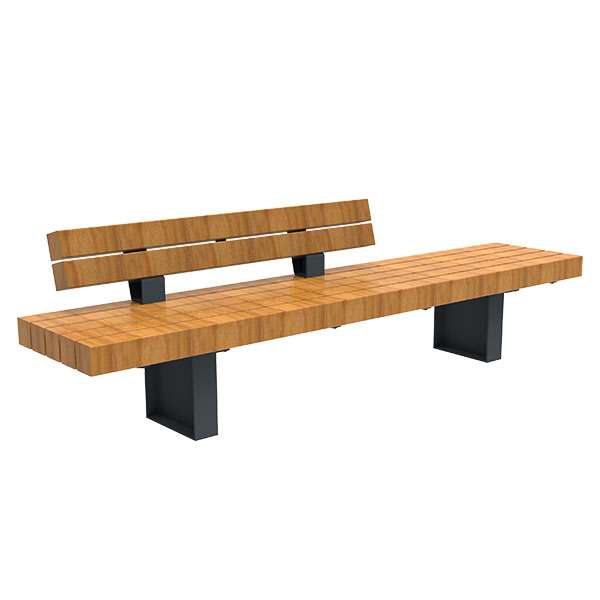 Street Furniture | Seating and Benches | FalcoGlory Single-Sided Sofa with Backrest | image #2 |  
