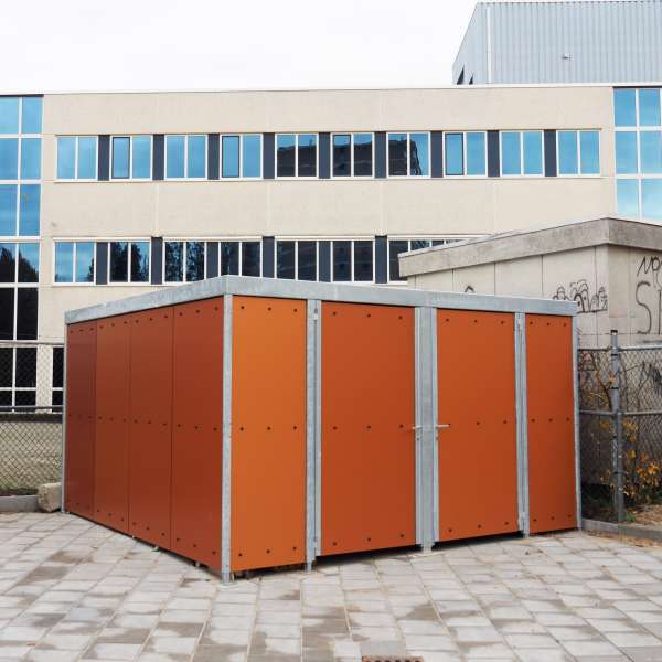 Shelters, Canopies, Walkways and Bin Stores | Bin Stores | FalcoLok-500 Bin Store | image #12 |  Bin Store with Trespa