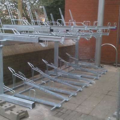Two-Tier Cycle Parking for Basildon Railway Station!