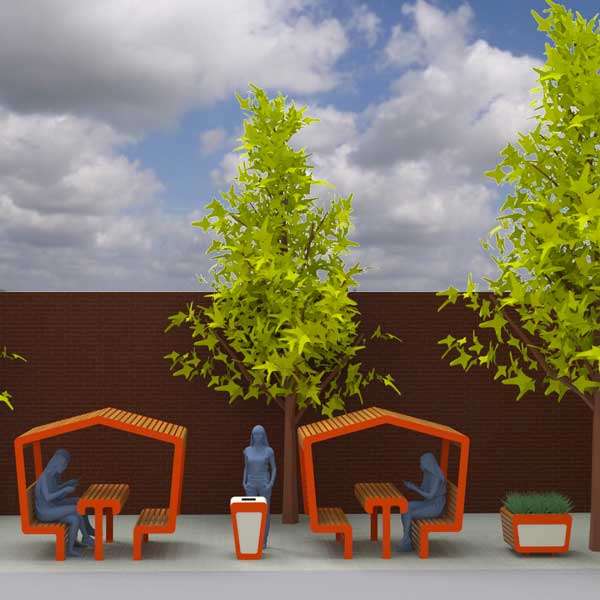 Street Furniture | Picnic Tables | FalcoLinea Seating Pods | image #4 |  