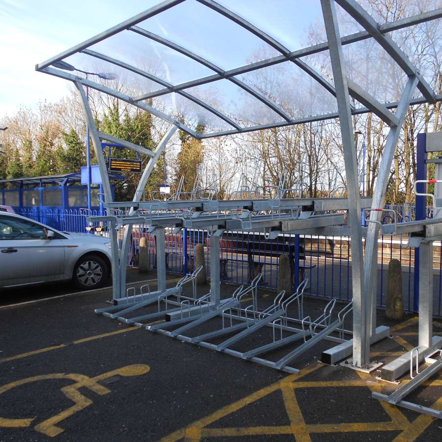 Warwick Railway Station Receives Falco Two-Tier Cycle Parking Systems