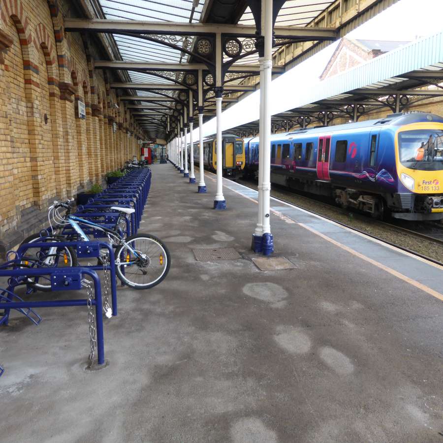 Warrington Station Receives Extra Secure ‘FalcoCam-Plus’ Cycle Stands and Cycle Wheel Ramps!