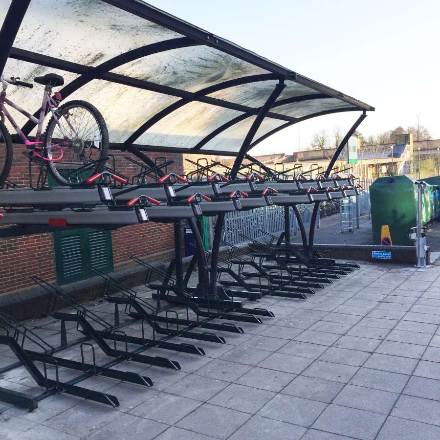 Ingenious FalcoLevel-Premium+ Cycle Racks for Bromley South Station