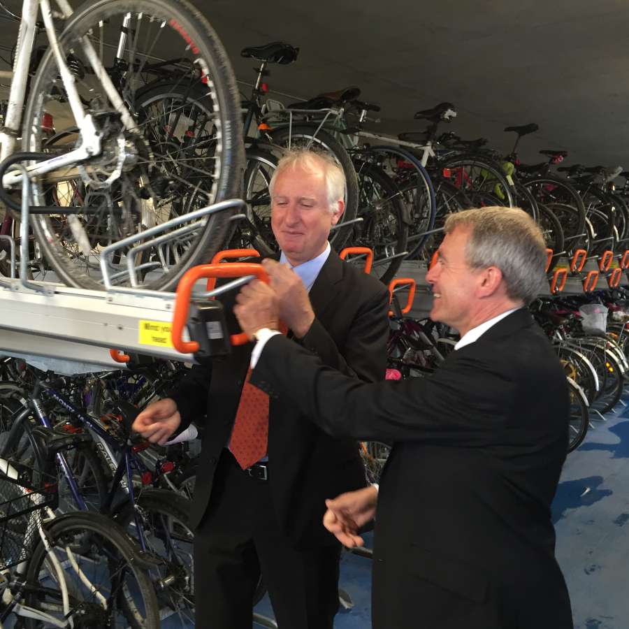 The UK’s Largest Cycle Hub at Cambridge Station Officially Opens to the Public Incorporating 3,000 Falco Cycle Parking Spaces!