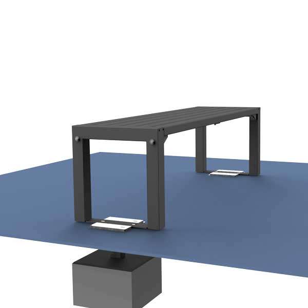 Street Furniture | Seating and Benches | FalcoAcero Bench (Steel) | image #7 |  