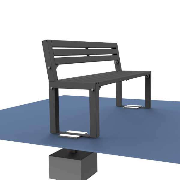 Street Furniture | Seating and Benches | FalcoAcero Seat (Steel) | image #7 |  