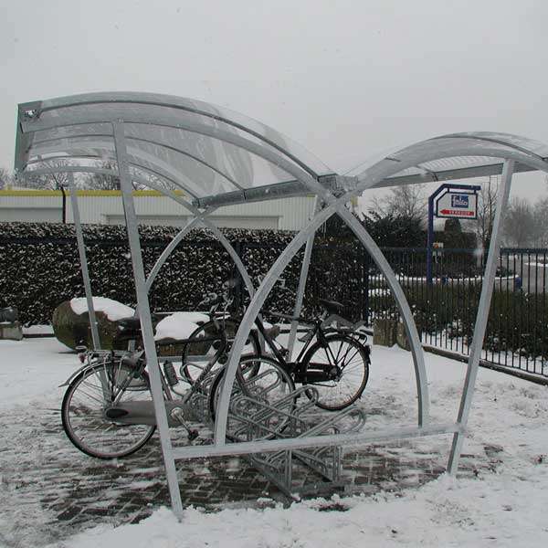 Shelters, Canopies, Walkways and Bin Stores | Cycle Shelters | FalcoLite Double-Sided Cycle Shelter | image #2 |  