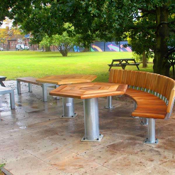 Street Furniture | Picnic Tables | FalcoSwing Hexagonal Table | image #2 |  