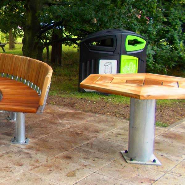 Street Furniture | Picnic Tables | FalcoSwing Hexagonal Table | image #4 |  