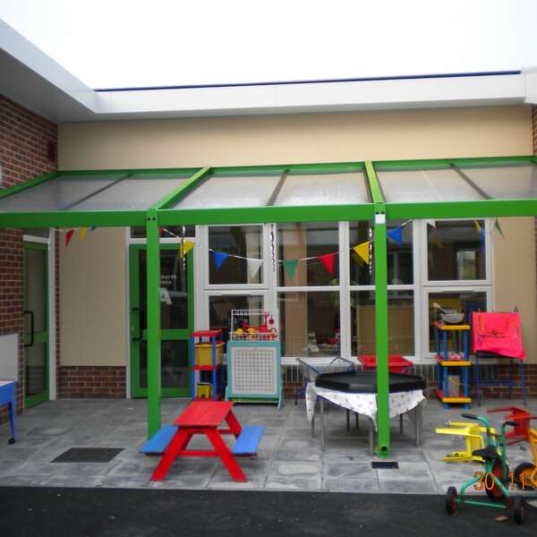 New FalcoSpan Canopies for Ysgol Y Felin Primary School