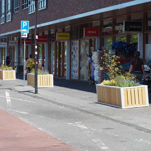 Street Furniture | Pocket Parks | FalcoBloc Wooden Planter | image #5 |  