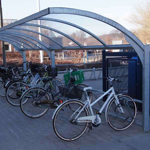Shelters, Canopies, Walkways and Bin Stores | Cycle Shelters | FalcoGamma Cycle Shelter | image #2 |  