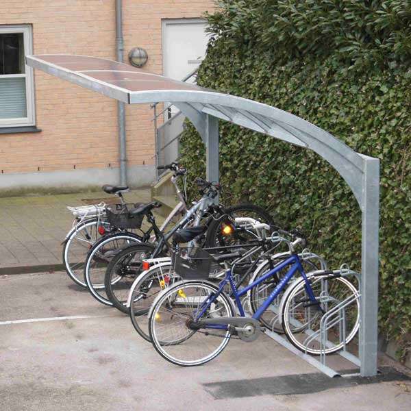 Shelters, Canopies, Walkways and Bin Stores | Cycle Shelters | FalcoGamma Cycle Shelter | image #3 |  