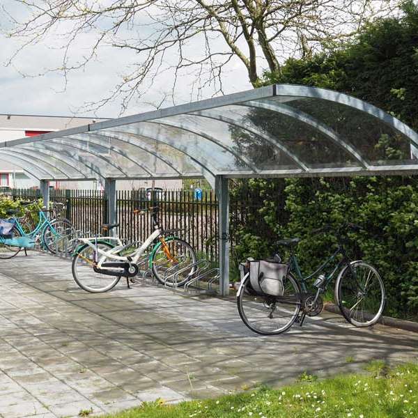 Shelters, Canopies, Walkways and Bin Stores | Cycle Shelters | FalcoGamma Cycle Shelter | image #5 |  