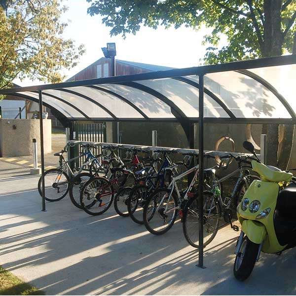 Shelters, Canopies, Walkways and Bin Stores | Cycle Shelters | FalcoGamma Cycle Shelter | image #8 |  