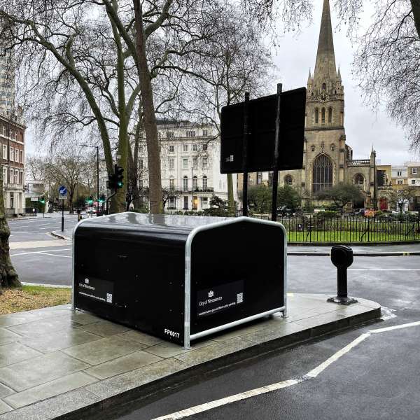 Shelters, Canopies, Walkways and Bin Stores | Cycle Shelters | FalcoPod Bike Hangar | image #11 |  Bike Hangar Westminster Council