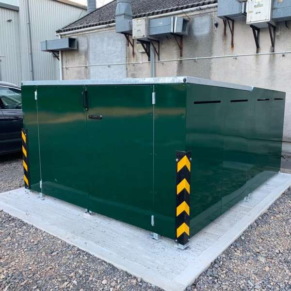 Cycle Parking | Bike Hangars & Cycle Lockers | FalcoCargoBox Cargo Bike Locker | image #10 |  Cargo Bike Locker for University of Bristol