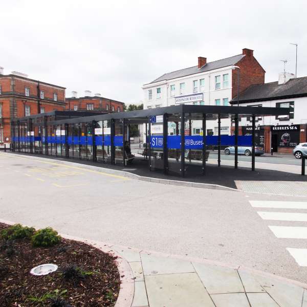 Shelters, Canopies, Walkways and Bin Stores | Shelters for Two-Tier Cycle Racks | Falco Cycle Hub | image #29 |  Cycle Hub Derby Midland Station