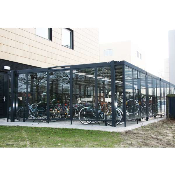 Shelters, Canopies, Walkways and Bin Stores | Shelters for Two-Tier Cycle Racks | Falco Cycle Hub | image #27 |  Cycle Hub Hengelo