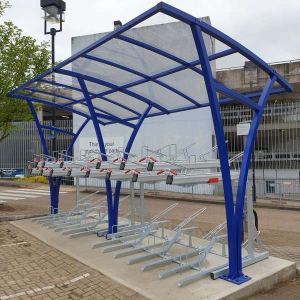 Cycle Parking | Compact Cycle Parking | FalcoLevel-Premium+ Two-Tier Cycle Parking | image #8 |  Two-Tier Cycle Racks