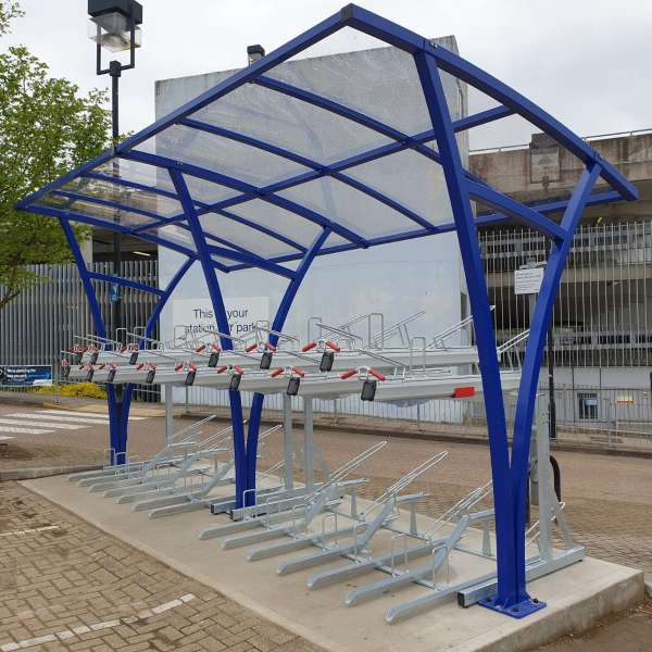 Cycle Parking | Cycle Racks | FalcoLevel-Premium+ Two-Tier Cycle Parking | image #8 |  Two-Tier Cycle Racks