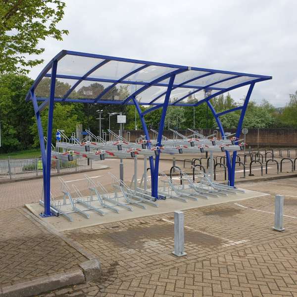 Cycle Parking | Cycle Racks | FalcoLevel-Premium+ Two-Tier Cycle Parking | image #7 |  Two-Tier Cycle Racks