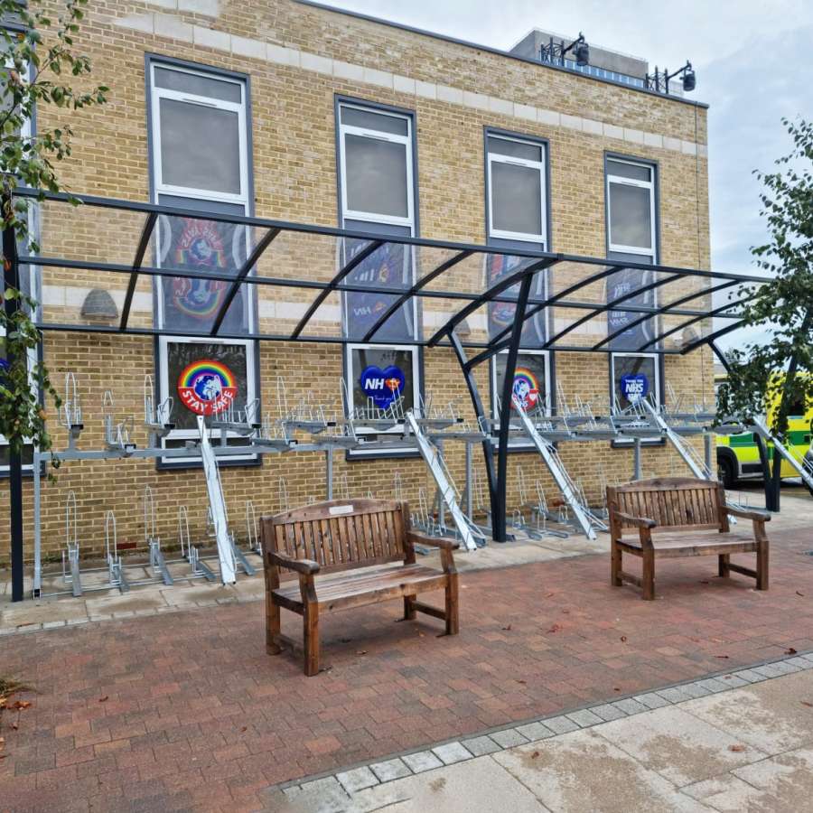 Southend University NHS Hospital Cycle Parking
