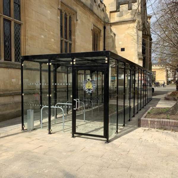 Shelters, Canopies, Walkways and Bin Stores | Shelters for Two-Tier Cycle Racks | Falco Cycle Hub | image #20 |  Bedford Cycle Hub