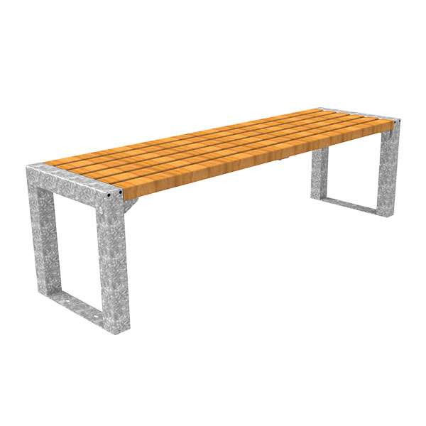 Street Furniture | Seating and Benches | FalcoAcero Bench (Hardwood) | image #1 |  