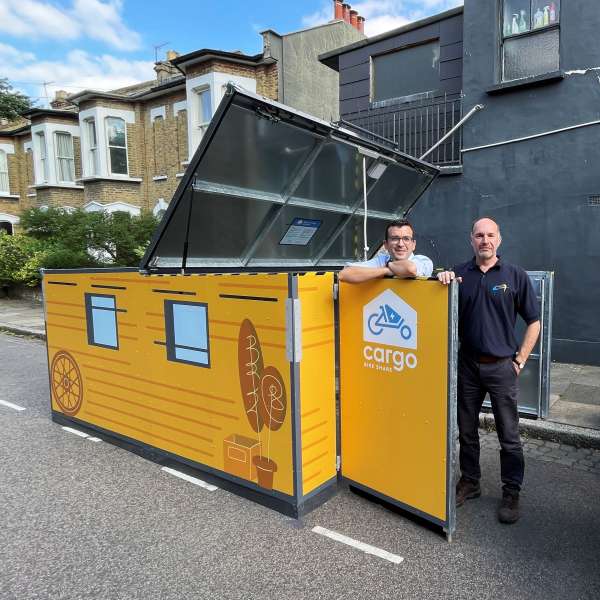 Cycle Parking | Bike Hangars & Cycle Lockers | FalcoCargoBox Cargo Bike Locker | image #2 |  Cargo Bike Locker