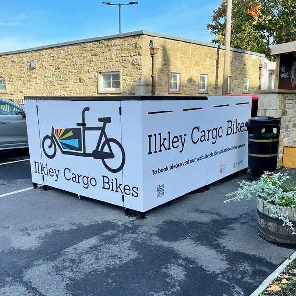 Cycle Parking | Cargo Bike Parking | FalcoCargoBox Cargo Bike Locker | image #13 |  Ilkley Cargo Bike Hire Locker