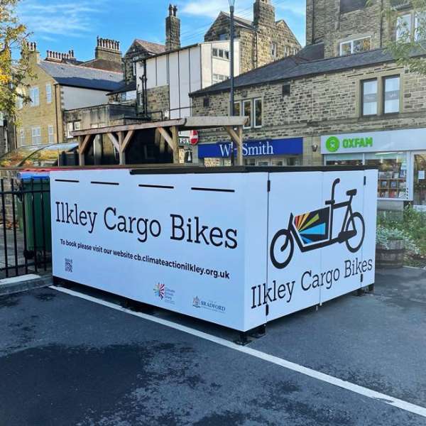 Cycle Parking | Cargo Bike Parking | FalcoCargoBox Cargo Bike Locker | image #11 |  Ilkley Cargo Bike Hire Locker