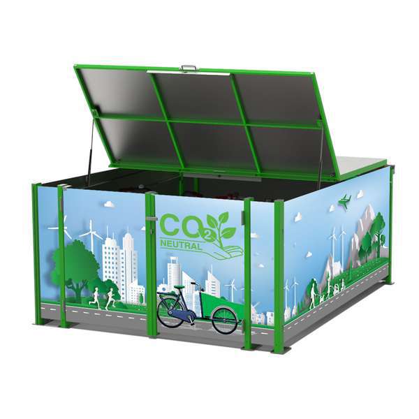 Cycle Parking | Bike Hangars & Cycle Lockers | FalcoCargoBox Cargo Bike Locker | image #15 |  FalcoCargobox Cargo Bike Locker