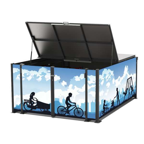 Cycle Parking | Cargo Bike Parking | FalcoCargoBox Cargo Bike Locker | image #17 |  FalcoCargobox Cargo Bike Locker