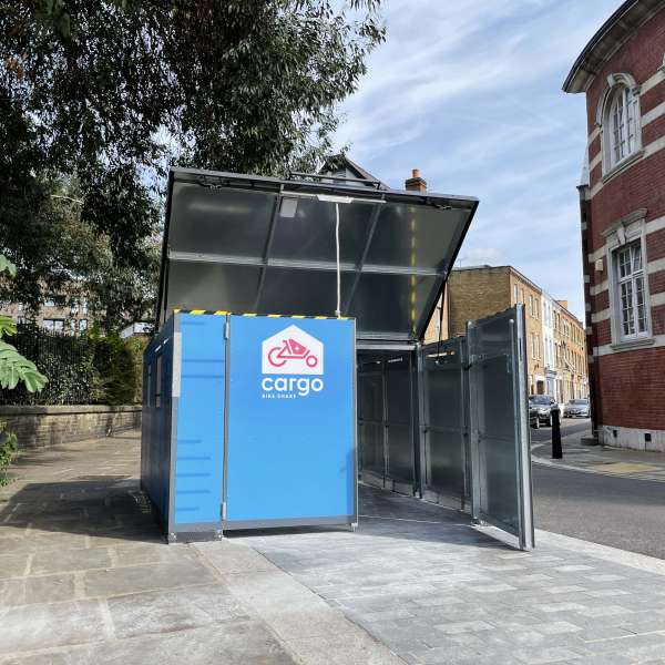 Cycle Parking | Bike Hangars & Cycle Lockers | FalcoCargoBox Cargo Bike Locker | image #9 |  Cargo Bike Locker