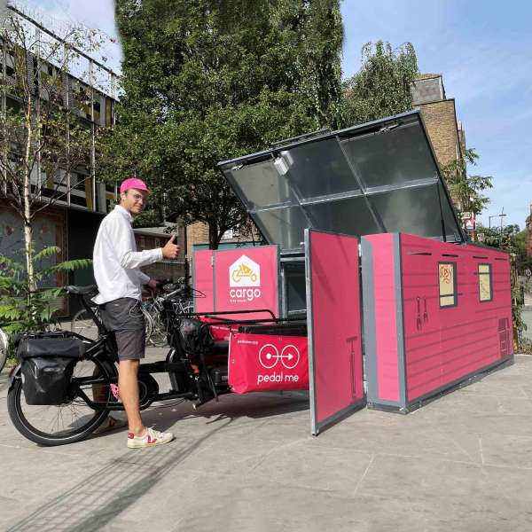 Cycle Parking | Bike Hangars & Cycle Lockers | FalcoCargoBox Cargo Bike Locker | image #4 |  Cargo Bike Locker