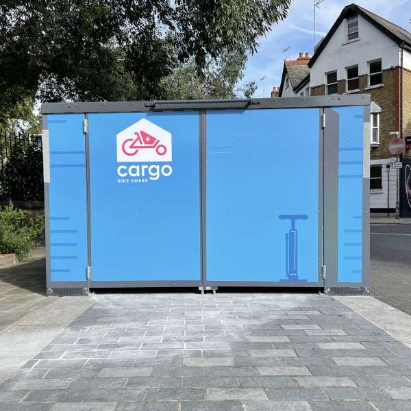 Cycle Parking | Bike Hangars & Cycle Lockers | FalcoCargoBox Cargo Bike Locker | image #8 |  Cargo Bike Locker