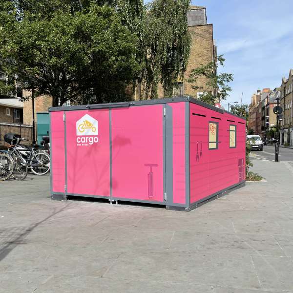 Cycle Parking | Bike Hangars & Cycle Lockers | FalcoCargoBox Cargo Bike Locker | image #7 |  Cargo Bike Locker