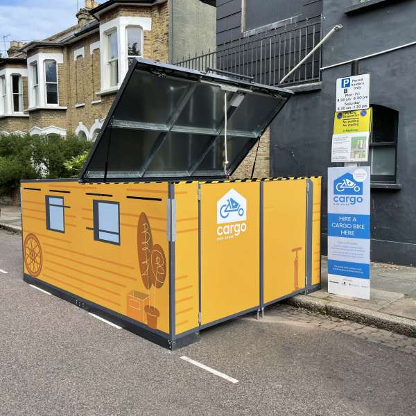 Cycle Parking | Bike Hangars & Cycle Lockers | FalcoCargoBox Cargo Bike Locker | image #6 |  Cargo Bike Locker