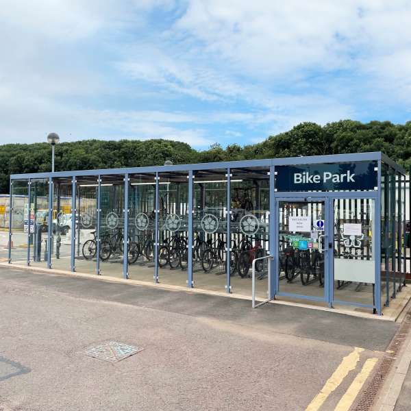 Shelters, Canopies, Walkways and Bin Stores | Shelters for Two-Tier Cycle Racks | Falco Cycle Hub | image #17 |  Cycle Hub