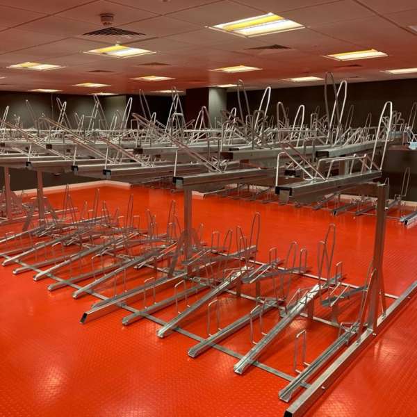 Cycle Parking | Cycle Racks | FalcoLevel-Eco Two-Tier Cycle Parking | image #4 |  Two-Tier Cycle Parking