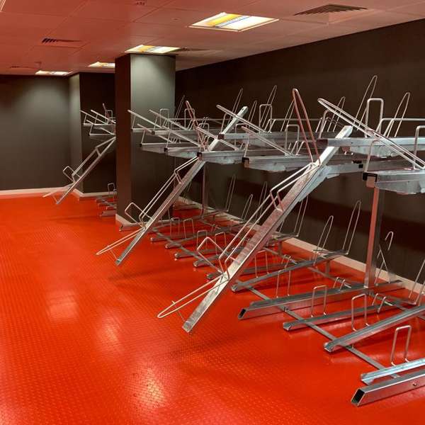 Cycle Parking | Cycle Stands | FalcoLevel-Eco Two-Tier Cycle Parking | image #5 |  Two-Tier Cycle Parking