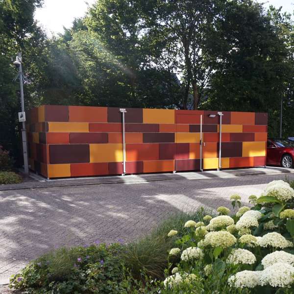 Shelters, Canopies, Walkways and Bin Stores | Bin Stores | FalcoLok-500 Bin Store| Bin Store Trespa Cladding Shelters, Canopies, Walkways and Bin Stores | Bin Stores | FalcoLok-500 Bin Store | image #3 | Bin Store Trespa Cladding