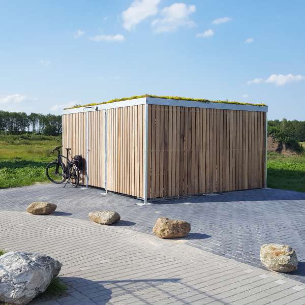 Shelters, Canopies, Walkways and Bin Stores | Bin Stores | FalcoLok-500 Bin Store| Bin Store Green Roof Shelters, Canopies, Walkways and Bin Stores | Bin Stores | FalcoLok-500 Bin Store | image #4 | Bin Store Green Roof