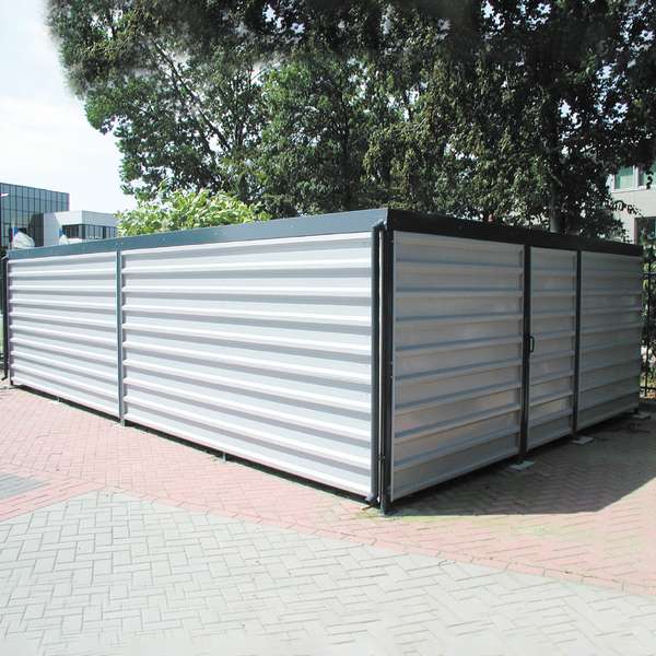 Shelters, Canopies, Walkways and Bin Stores | Bin Stores | FalcoLok-500 Bin Store | image #5 |  Bin Store Aluzinc Cladding