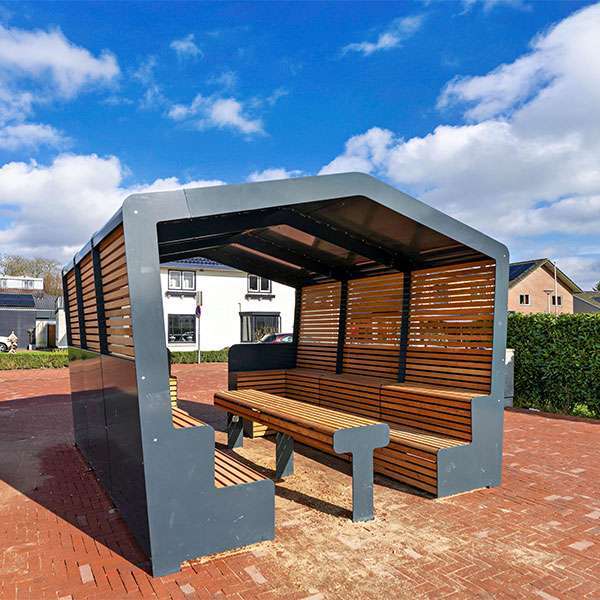 Street Furniture | Seating and Benches | FalcoMeet Outdoor Seating Pod | image #2 |  Outdoor Meeting Area