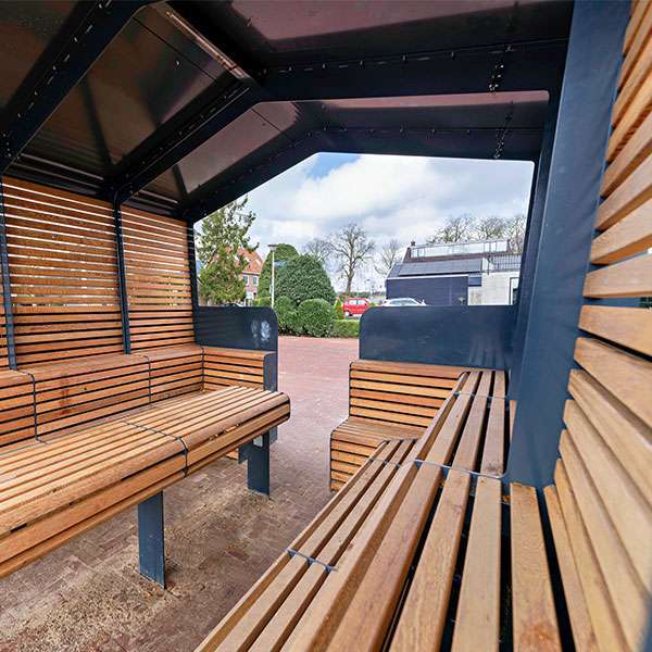 Street Furniture | Seating and Benches | FalcoMeet Outdoor Seating Pod | image #5 |  Outdoor Meeting Area