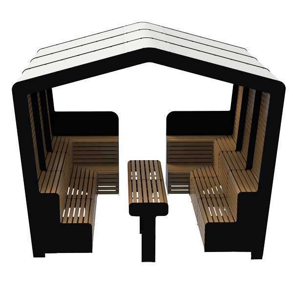 Street Furniture | Seating and Benches | FalcoMeet Outdoor Seating Pod | image #1 |  FalcoMeet Outdoor Seating Pod