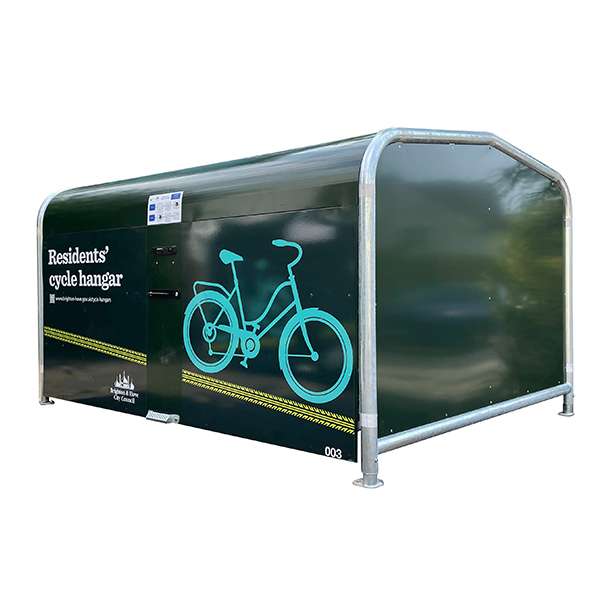 Shelters, Canopies, Walkways and Bin Stores | Cycle Shelters | FalcoPod Bike Hangar | image #1 |  FalcoPod Bike Hangar