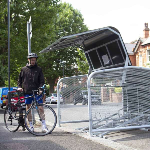 Shelters, Canopies, Walkways and Bin Stores | Cycle Shelters | FalcoPod Bike Hangar | image #4 |  Bike Hangar